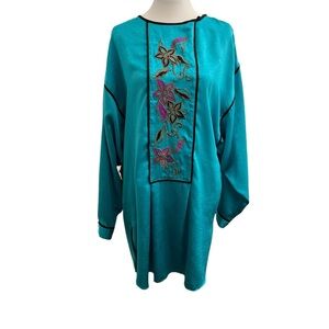 Vintage Bill Tice Embroidered Tunic Caftan